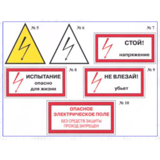 Плакаты электробезопасности СО 153-34.03.603-2003